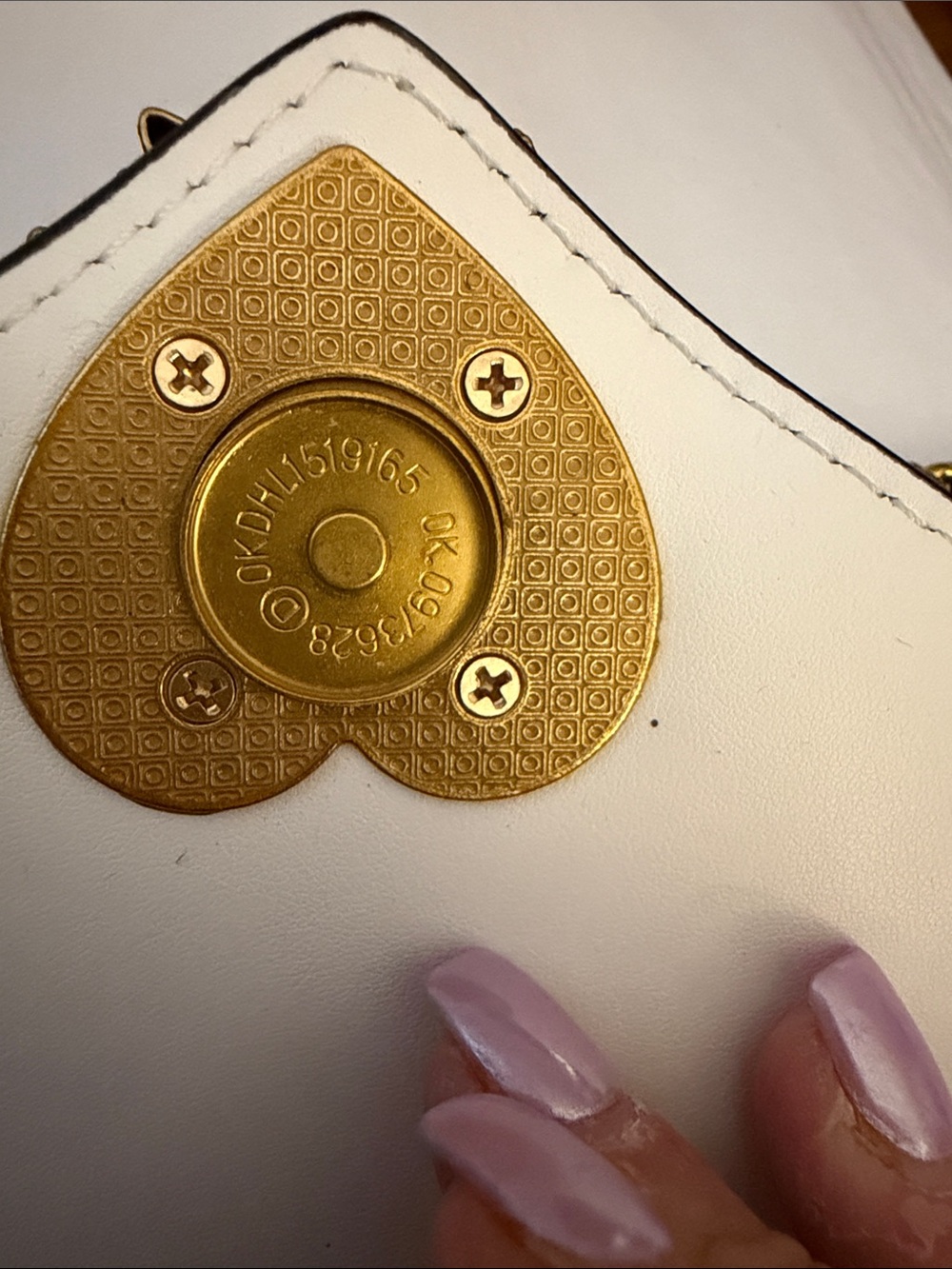 Dolce & Gabbana White Devotion Heart-Embellished Leather Crossbody Bag - Picture 3 of 5